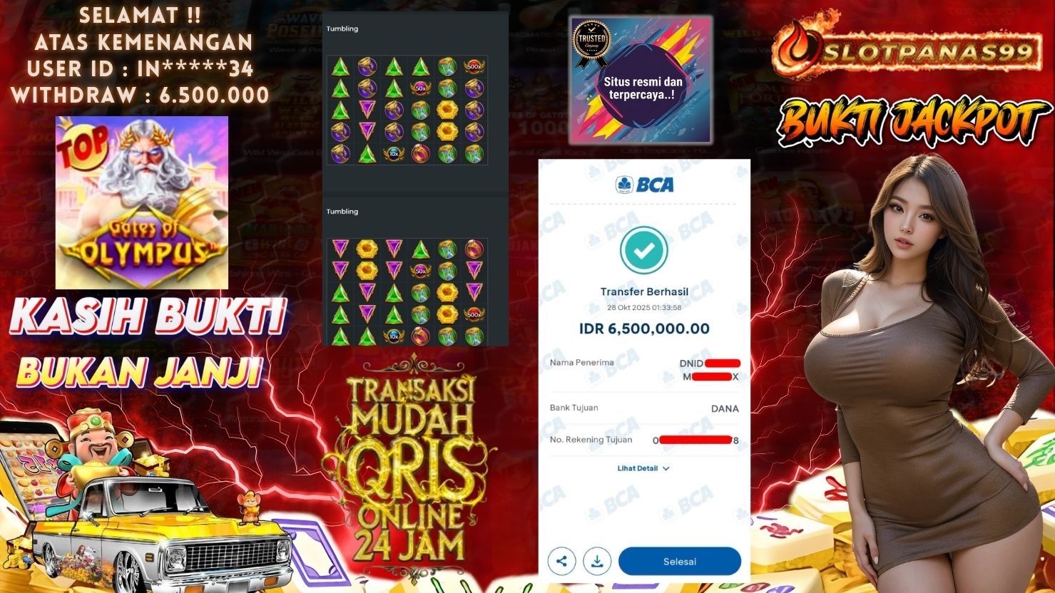 SLOTPANAS99 JACKPOT SLOT GATES OF OLYMPUS